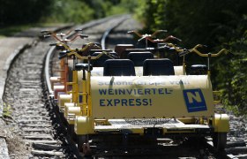 Draisine, © Weinviertel Tourismus/Michael Himml